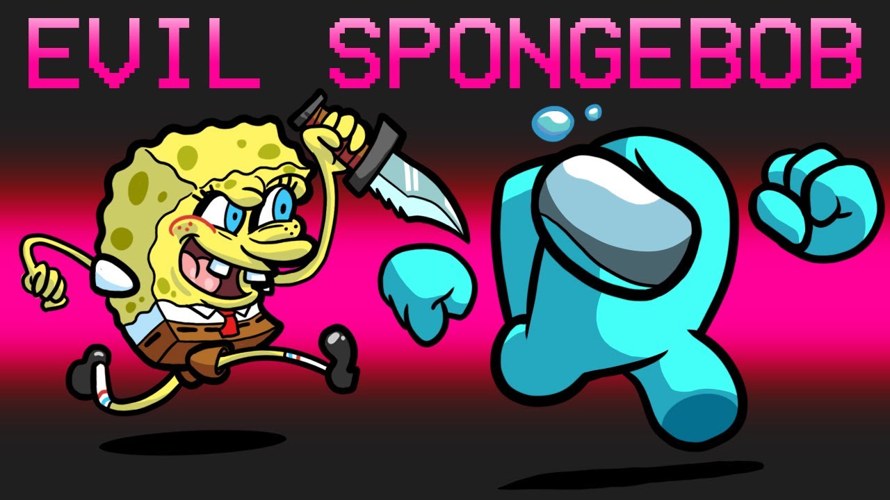Evil SpongeBob Mod in Among Us